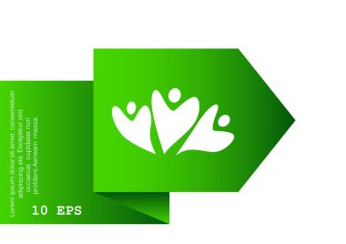 Grup insanlar soyut simgesinin