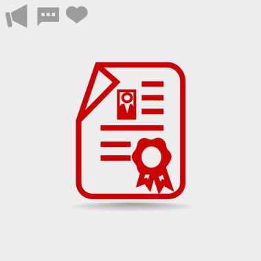 Sertifika web simgesi 