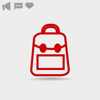  sırt çantası web simgesi.