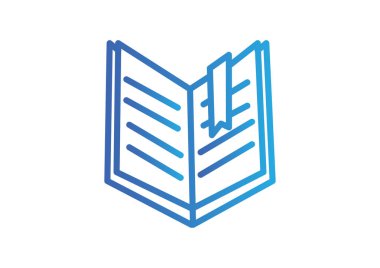 Kitap Düz Simgesi 