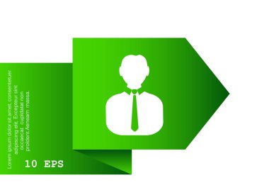 işadamı web simgesi. 