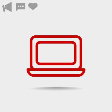 Basit dizüstü web simgesi