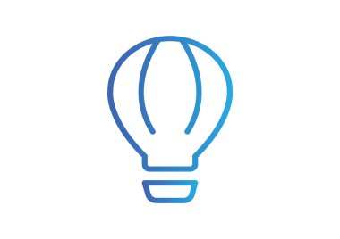 hava balonu basit simgesi