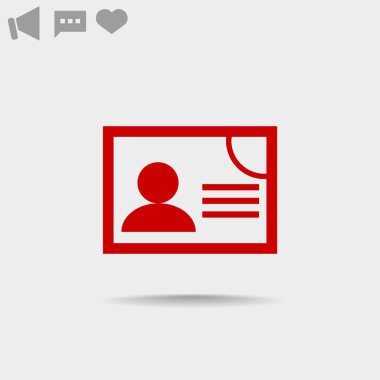 kimlik kartı simgesi