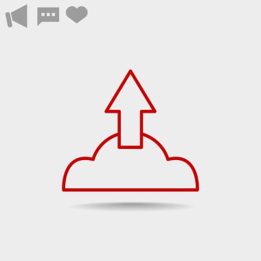 Bulut dosya download simgesi