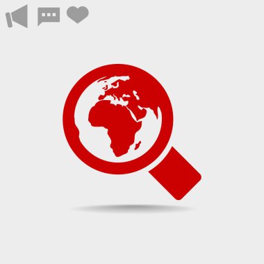 Basit büyüteç simgesini