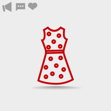 elbise web simgesi.