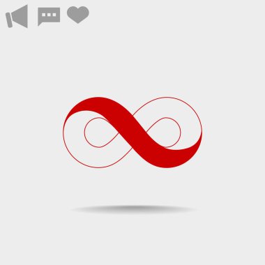 Sonsuzluk sembolü web simgesi 