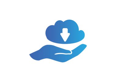 Bulut dosya download simgesi