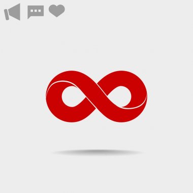 Sonsuzluk sembolü web simgesi 