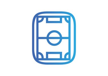 Futbol alan web simgesi.