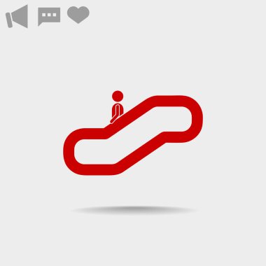 Yürüyen merdiven web simgesi