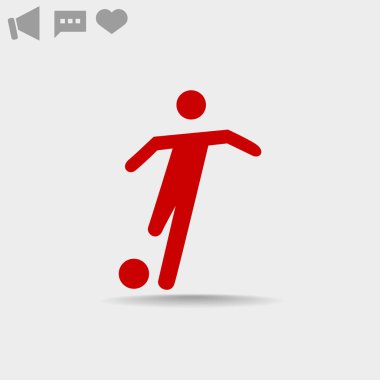 Futbol oyuncu siluet