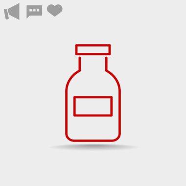 Tıp şişe web simgesi