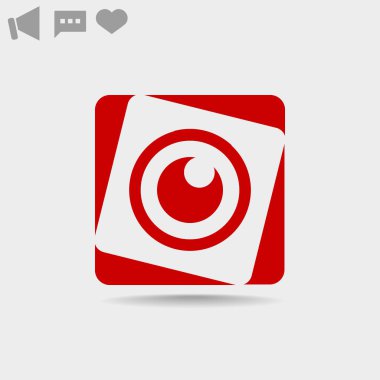 Objektif göz web simgesi