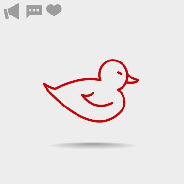 Basit ördek simgesi