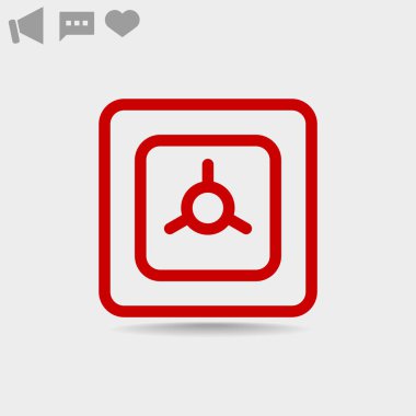 güvenli basit simgesi