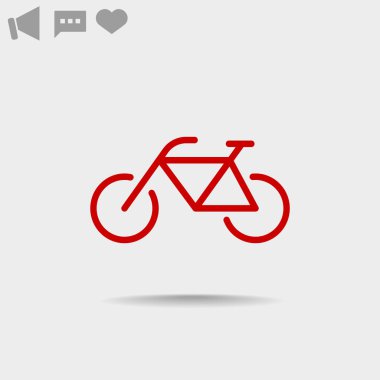 Bisiklet basit web simgesi