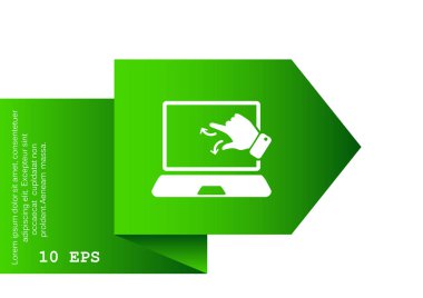 Dokunmatik ekran web simgesi. 