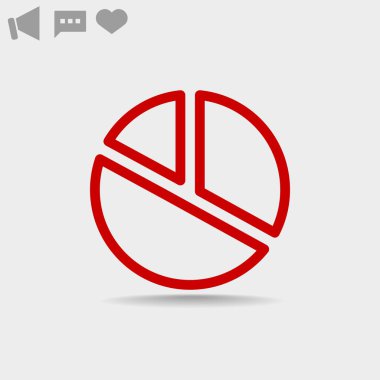 Yüzde kavramı yuvarlak web simgesi