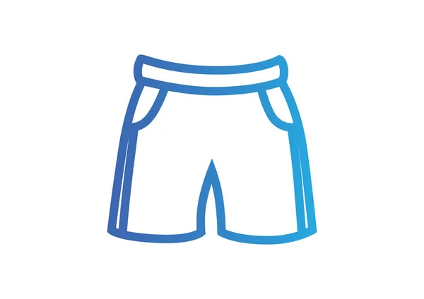 Pantalones cortos icono web — Vector de stock