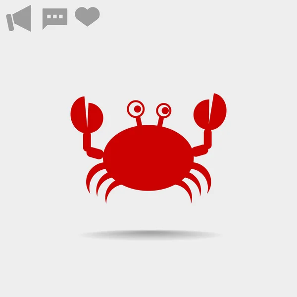 Krab web pictogram — Stockvector