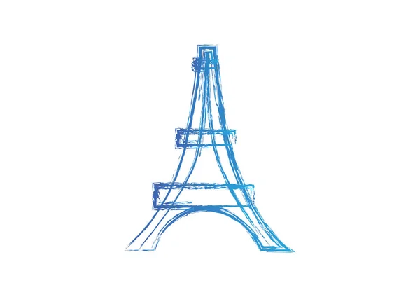 Eiffel toren web pictogram. — Stockvector