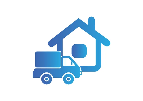 Shipping delivery truck web icon — Stock Vector