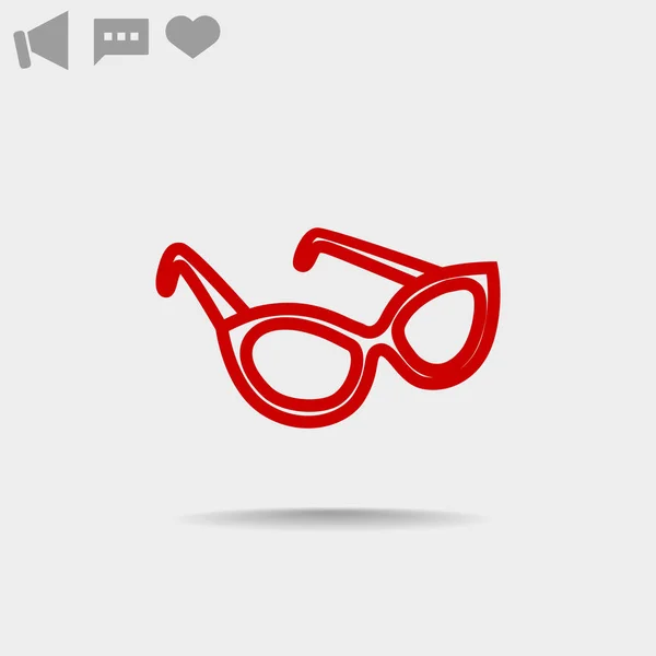 Gafas icono simple — Archivo Imágenes Vectoriales