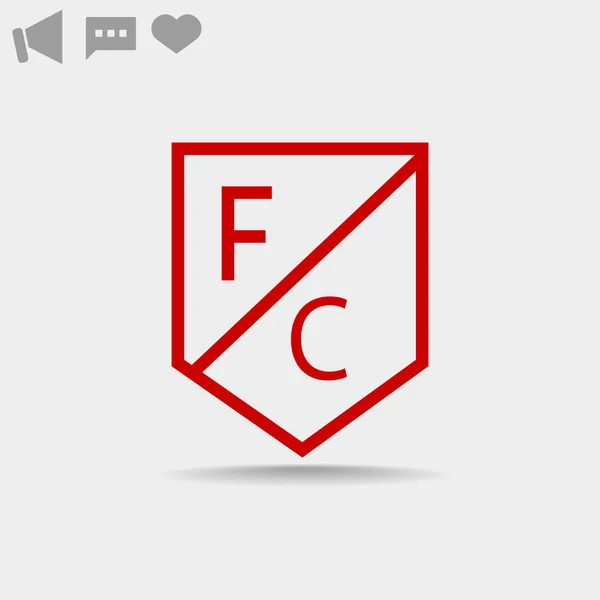 Icono web de fútbol . — Vector de stock