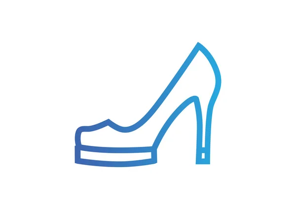 Icona della scarpa tacco — Vettoriale Stock