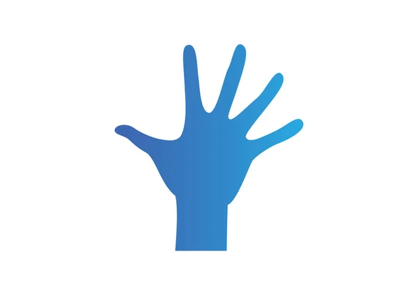 Pictogram van een hand stop web — Stockvector