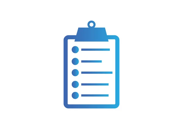 List on clipboard simple icon — Stock Vector