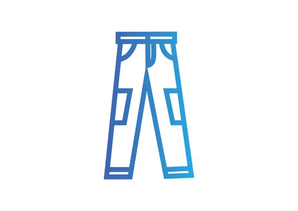 Pantalón icono web — Vector de stock