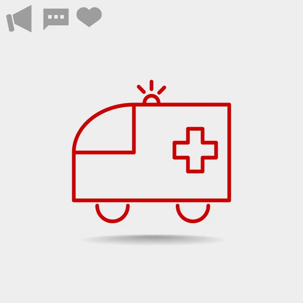 Ambulance web pictogram — Stockvector