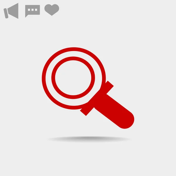 Magnifying glass simple icon — Stock Vector