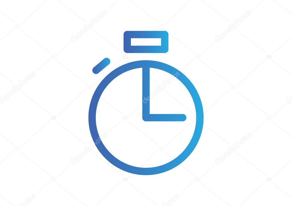 stopwatch flat icon