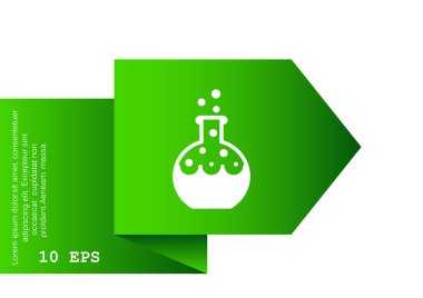 Kimyasal şişesi basit web simgesi