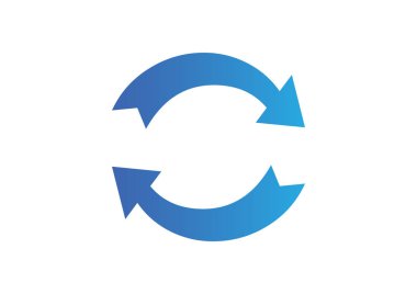 döndürme oklarını bir daire web simgesi. 