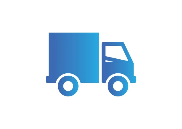 Shipping delivery truck web icon — Stock Vector