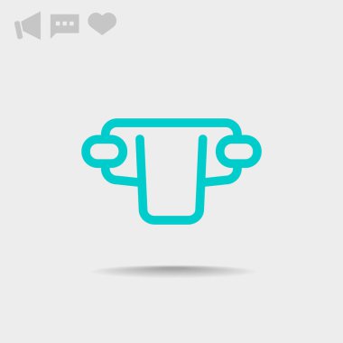 Basit bebek bezi web simgesi