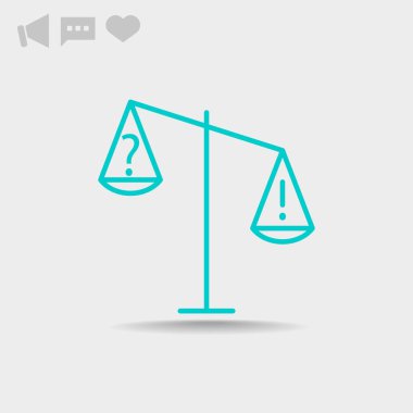 ölçekler web simgesi. 