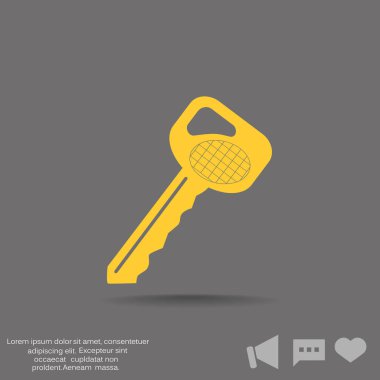 Basit anahtar web simgesi