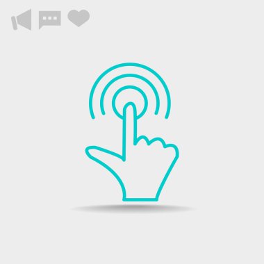 Dokunmatik ekran web simgesi