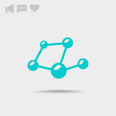 Moleküler bileşik web simgesi.