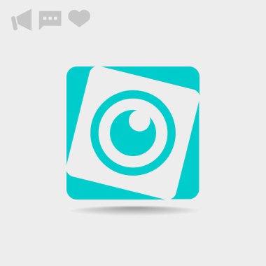 Objektif göz web simgesi