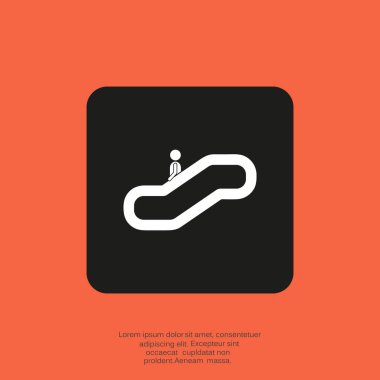 Yürüyen merdiven web simgesi