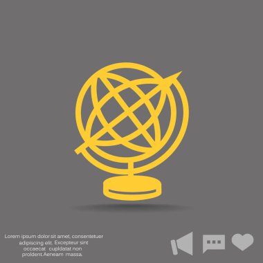 Dünya web simgesi. vektör tasarımı