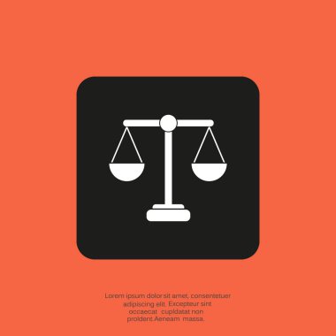 ölçekler web simgesi. 