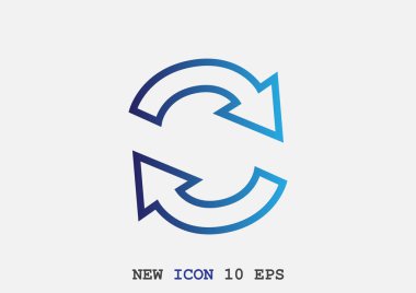 döndürme oklarını bir daire web simgesi. 